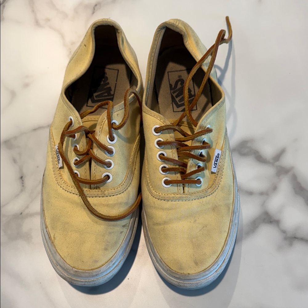 Vans Men's Mustard Canvas Sneakers